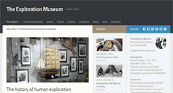 Desktop Screenshot of explorationmuseum.com