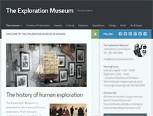 Tablet Screenshot of explorationmuseum.com